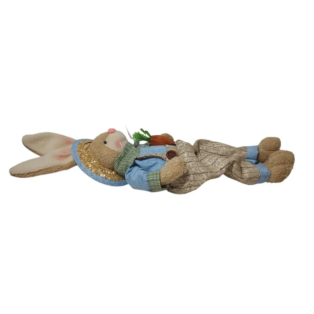 Burton and Burton‎ Plush Easter Bunny Clothing Carrot Hat Sitting Seventeen Inch